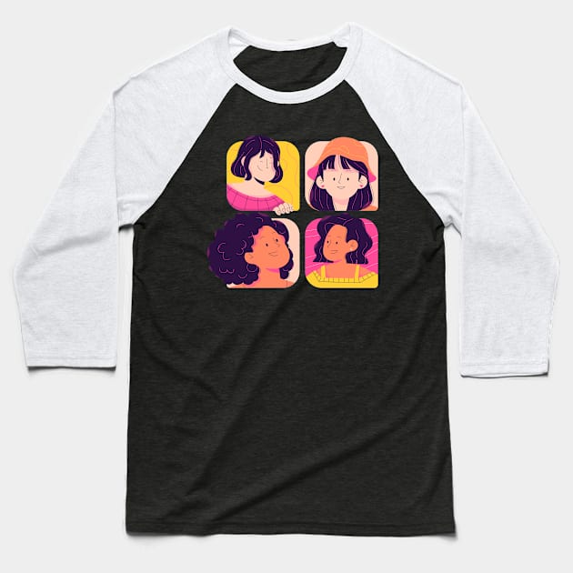 GIRL GANG Baseball T-Shirt by Muahh